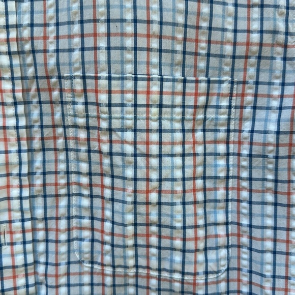 Seersucker Short Sleeve Button Down - LL Bean - Small Slightly Fitted - Picture 3 of 3